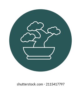Bonsai pot Vector icon which is suitable for commercial work and easily modify or edit it

