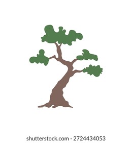 bonsai tree abstract logo modern style