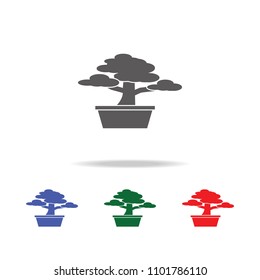 Bonsai Tree icon. Elements of trees in multi colored icons. Premium quality graphic design icon. Simple icon for websites, web design, mobile app, info graphics on white background