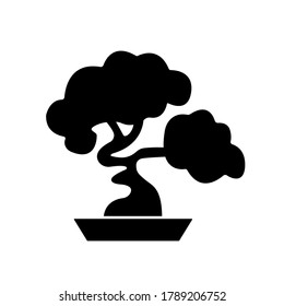 Bonsai Tree Icon Logo Vector