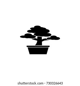 Bonsai Tree icon On White Background