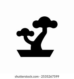 bonsai tree icon sign vector