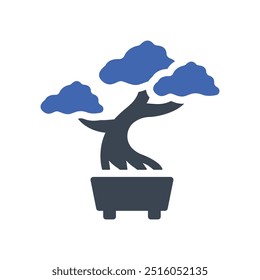 Bonsai tree icon, Vector Graphics