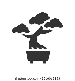 Bonsai tree icon, Vector Graphics