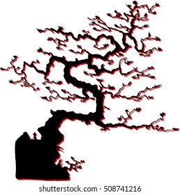 Bonsai tree icon. Vector bonsai. Bonsai tree hand drawn.