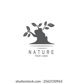 bonsai tree icon vector illustration template design