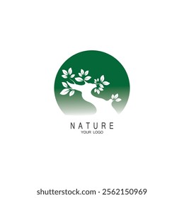 bonsai tree icon vector illustration template design