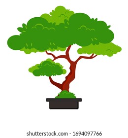 Bonsai tree illustration Vector Design
