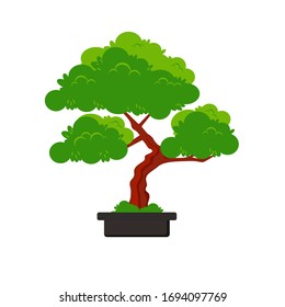 Bonsai tree illustration Vector Design
