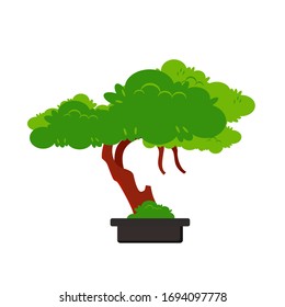 Bonsai tree illustration Vector Design
