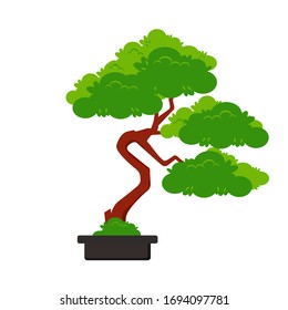 Bonsai tree illustration Vector Design
