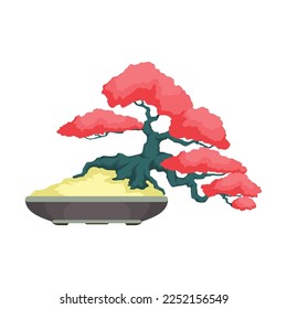 Bonsai tree logo. Bonsai tree vector illustration design