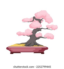 Bonsai tree logo. Bonsai tree vector illustration design