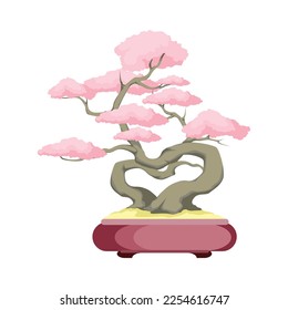 Bonsai tree logo. Bonsai tree vector illustration design