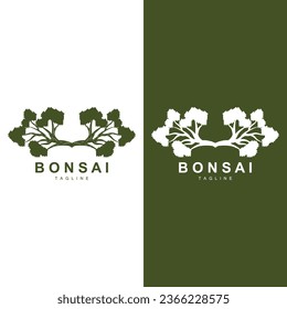 Bonsai Tree Logo Vector Symbol Illustration Design