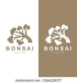 Bonsai Tree Logo Vector Symbol Illustration Design