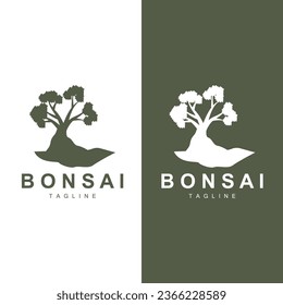 Bonsai Tree Logo Vector Symbol Illustration Design