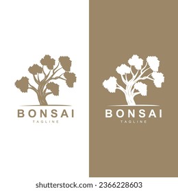 Bonsai Tree Logo Vector Symbol Illustration Design