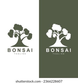 Bonsai Tree Logo Vector Symbol Illustration Design