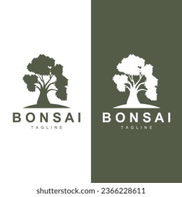 Bonsai Tree Logo Vector Symbol Illustration Design