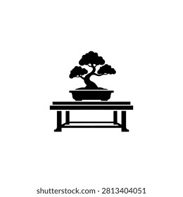 Bonsai tree on a table indoors