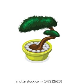 bonsai tree vector art design