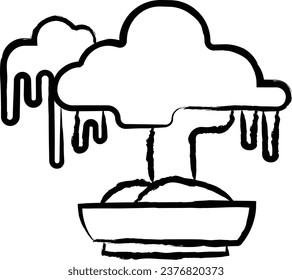 bonsai tree vector illustration icon