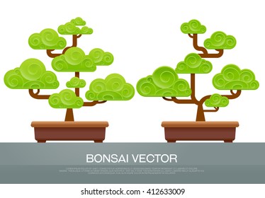 bonsai two style in pot