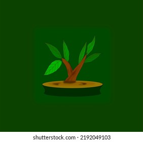 BONSAI is a vector design that shows a decorative bonsai tree in the form of a logo, icon or symbol and also as a reminder to humans of the importance of plants