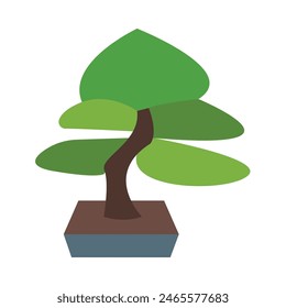 Bonsai  Vector Flat Icon design