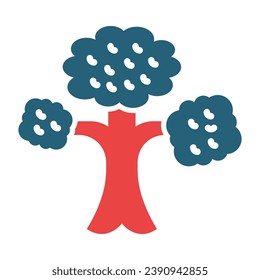 Bonsai Vector Glyph Two Color Icon For Personal And Commercial Use.
