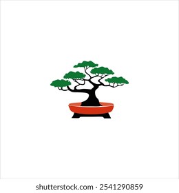 bonsai_illustration vector graphic of bonsai icon