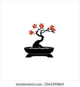 bonsai_illustration vector graphic of bonsai icon