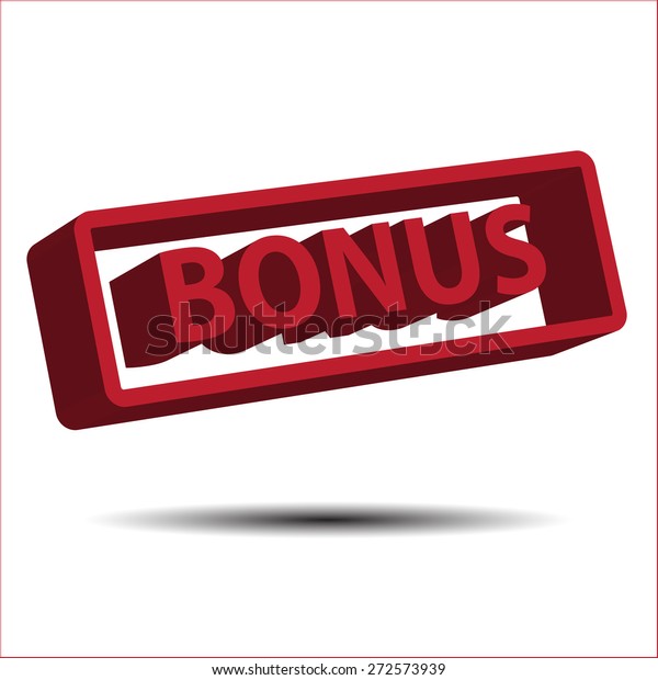 Bonus 3d Vector Icon Stock Vector (Royalty Free) 272573939