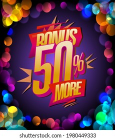 Bonus 50% more vector poster design template