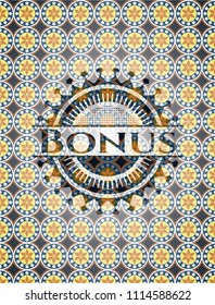 Bonus arabesque style badge. arabic decoration.