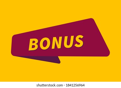 Vector de banner de bono, imagen de bono
