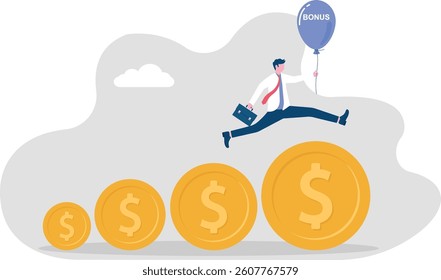 bonus of Businessman, business concept vector illustration

