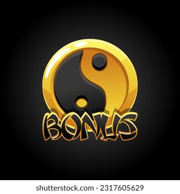 The bonus chinese symbol for slots game. Yin yang symbol