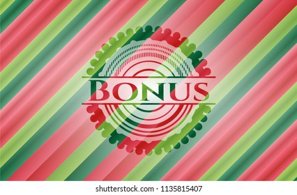 Bonus christmas colors emblem.