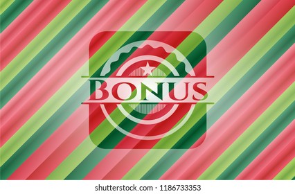 Bonus christmas colors emblem.