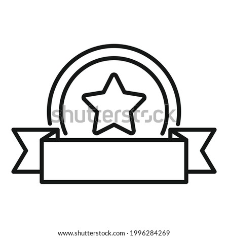 Bonus coin icon. Outline Bonus coin vector icon for web design isolated on white background