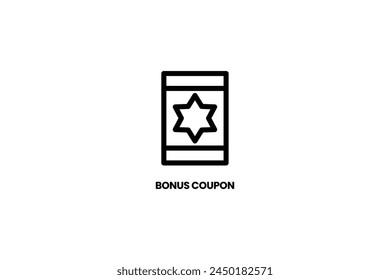 bonus coupon e-commerce online outline style icon