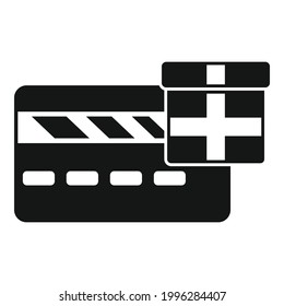 Bonus credit card icon. Simple illustration of Bonus credit card vector icon for web design isolated on white background