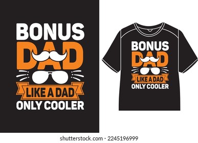 Bonus papá como padre sólo genial T-Shirt Design