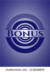 Bonus with denim texture