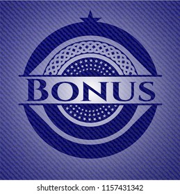 Bonus with denim texture