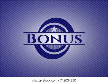 Bonus with denim texture