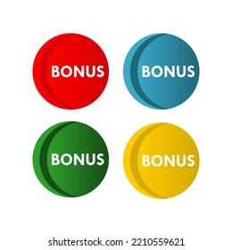 Bonus design logo template illustration