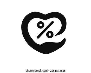 Bonus-Rabatt Pixel perfekt lineares Symbol. prozentualer Rabatt. Festtagsspezialitäten. Preisrückgang. Dünnlinienillustration